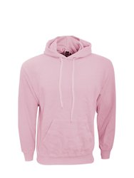 Fruit Of The Loom Mens Hooded Sweatshirt/Hoodie (Light Pink)