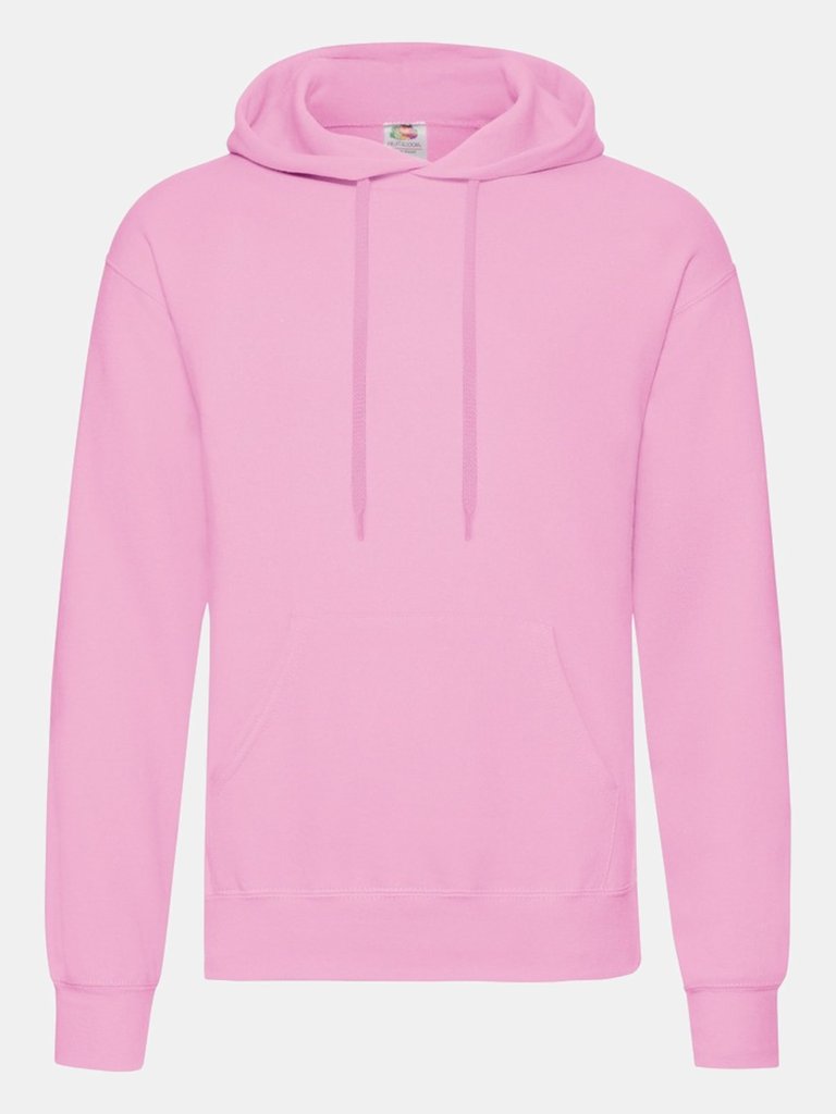 Fruit Of The Loom Mens Hooded Sweatshirt/Hoodie (Light Pink) - Light Pink
