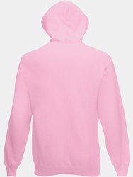 Fruit Of The Loom Mens Hooded Sweatshirt/Hoodie (Light Pink)