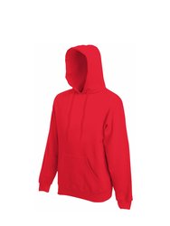 Fruit Of The Loom Mens Hooded Sweatshirt/Hoodie (Red)