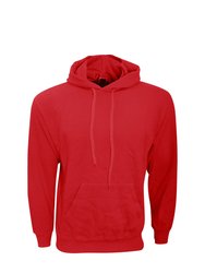 Fruit Of The Loom Mens Hooded Sweatshirt/Hoodie (Red)