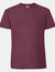 Fruit Of The Loom Mens Iconic 195 Ringspun Premium Tshirt (Burgundy) - Burgundy