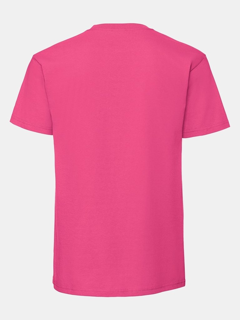 Fruit Of The Loom Mens Iconic 195 Ringspun Premium Tshirt (Fuchsia)