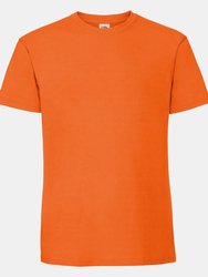 Fruit Of The Loom Mens Iconic 195 Ringspun Premium Tshirt (Orange) - Orange