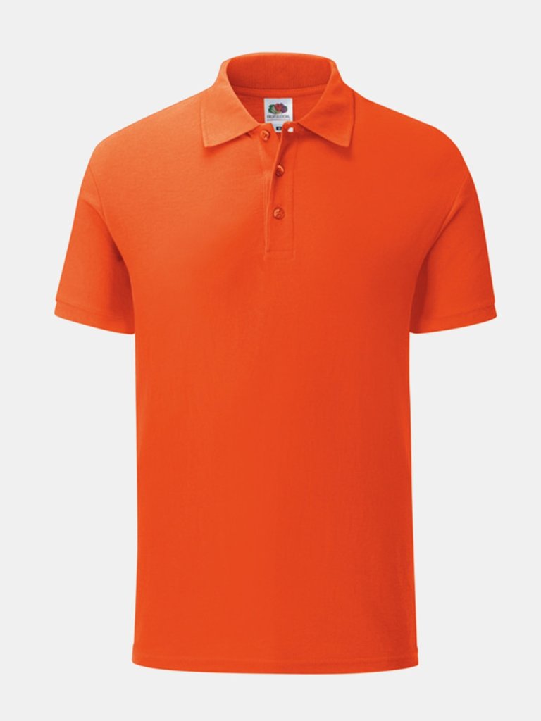 Fruit Of The Loom Mens Iconic Polo Shirt (Flame Orange) - Flame Orange
