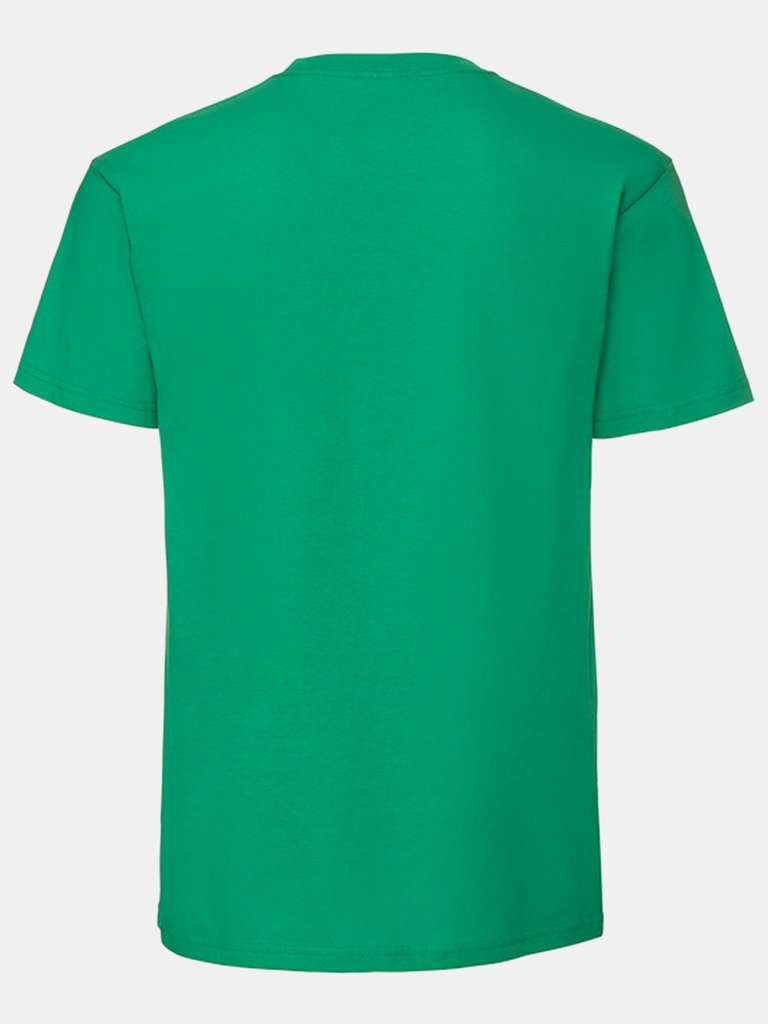 Fruit of the Loom Mens Iconic Premium Ringspun Cotton T-Shirt (Kelly Green)