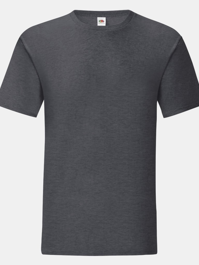 Fruit Of The Loom Mens Iconic T-Shirt (Dark Heather) - Dark Heather