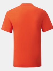 Fruit Of The Loom Mens Iconic T-Shirt (Flame Orange)