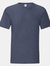 Fruit Of The Loom Mens Iconic T-Shirt (Pack of 5) (Heather Navy) - Heather Navy
