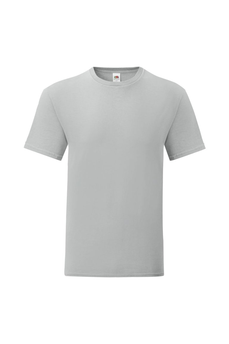 Fruit Of The Loom Mens Iconic T-Shirt (Pack of 5) (Zinc Grey) - Zinc Grey