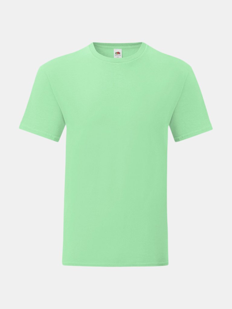 Fruit Of The Loom Mens Iconic T-Shirt - Neo Mint