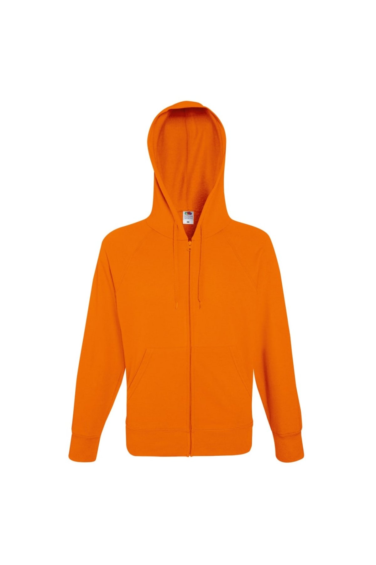 Fruit of the Loom Orange Mens Lightweight Full Zip Jacket / Hoodie