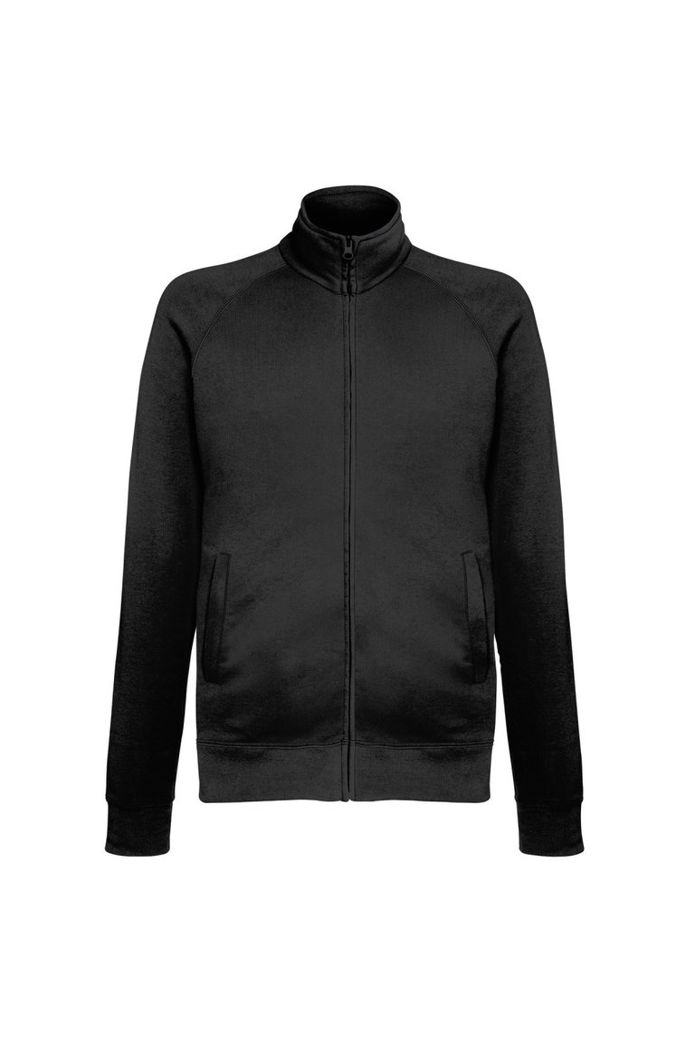 Fruit Of The Loom Mens Lightweight Full Zip Sweatshirt Jacket (Black) - Black