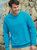 Fruit Of The Loom Mens Lightweight Raglan Sweatshirt (240 GSM) (Azure Blue)