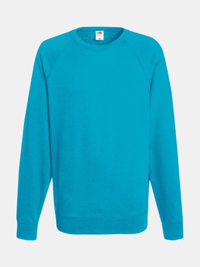 Fruit of the Loom Fruit Of The Loom Mens Lightweight Raglan Sweatshirt (240 GSM) (Azure Blue) product