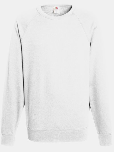 Fruit of the Loom Fruit Of The Loom Mens Lightweight Raglan Sweatshirt (240 GSM) (White) product