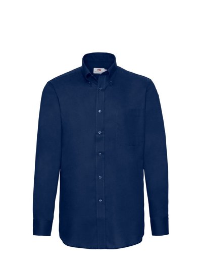 Fruit of the Loom Fruit Of The Loom Mens Long Sleeve Oxford Shirt (Navy) product