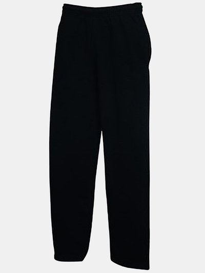 Fruit of the Loom Fruit Of The Loom Mens Open Hem Jog Pants / Jogging Bottoms (Black) product