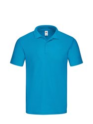Fruit of the Loom Mens Original Polo Shirt (Azure Blue) - Azure Blue