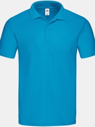 Fruit of the Loom Mens Original Polo Shirt (Azure Blue) - Azure Blue