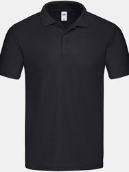 Fruit of the Loom Mens Original Polo Shirt (Black) - Black