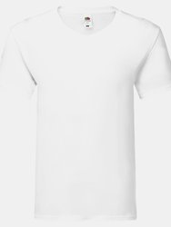 Fruit Of The Loom Mens Original V Neck T-Shirt - White