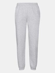 Fruit Of The Loom Mens Premium 70/30 Elasticated Jog Pants / Jogging Bottoms (Heather Grey) - Heather Grey