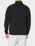 Fruit Of The Loom Mens Premium 70/30 Zip Neck Sweatshirt (Black)
