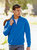 Fruit Of The Loom Mens Premium 70/30 Zip Neck Sweatshirt (Royal Blue)