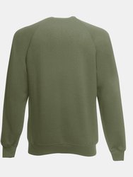 Fruit Of The Loom Mens Raglan Sleeve Belcoro® Sweatshirt (Classic Olive)