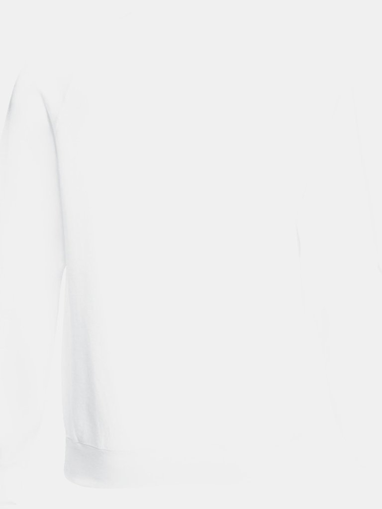 Fruit Of The Loom Mens Raglan Sleeve Belcoro® Sweatshirt (White)
