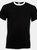Fruit Of The Loom Mens Ringer Short Sleeve T-Shirt (Black/White) - Black/White