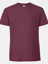 Fruit Of The Loom Mens Ringspun Premium T-Shirt (Burgundy) - Burgundy