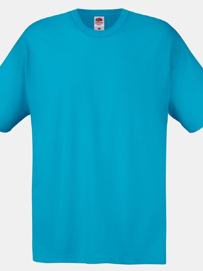Fruit Of The Loom Mens Screen Stars Original Full Cut Short Sleeve T-Shirt (Azure Blue) - Azure Blue