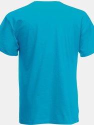 Fruit Of The Loom Mens Screen Stars Original Full Cut Short Sleeve T-Shirt (Azure Blue)