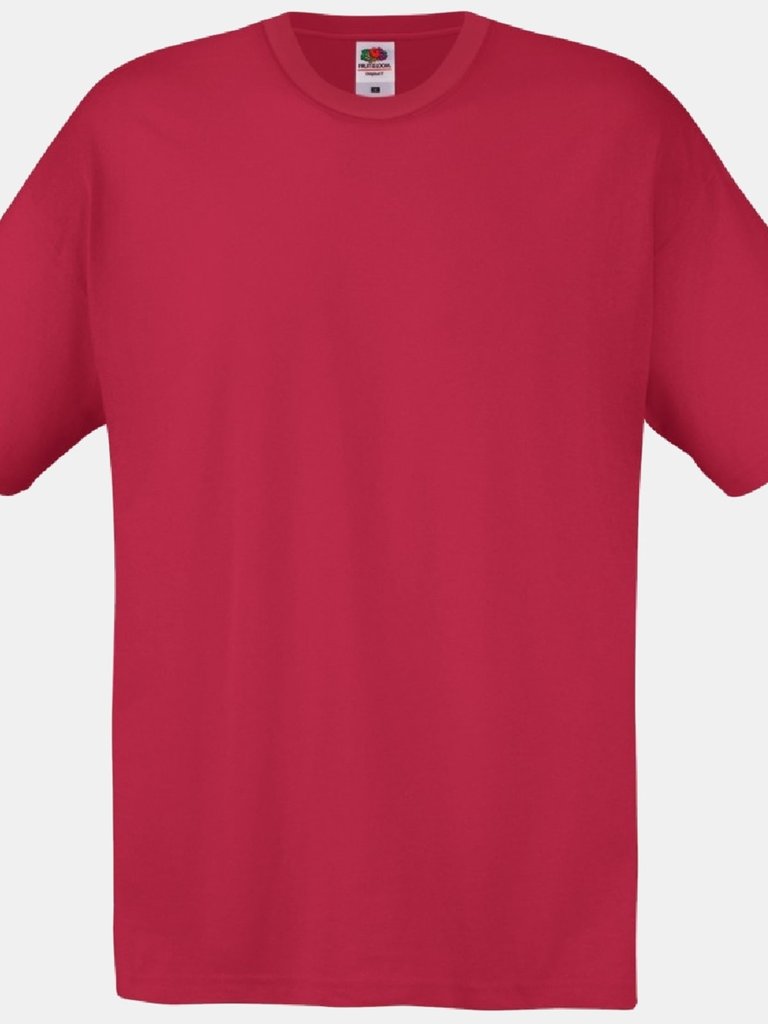 Fruit Of The Loom Mens Screen Stars Original Full Cut Short Sleeve T-Shirt (Brick Red) - Brick Red