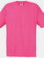 Fruit Of The Loom Mens Screen Stars Original Full Cut Short Sleeve T-Shirt (Fuchsia) - Fuchsia