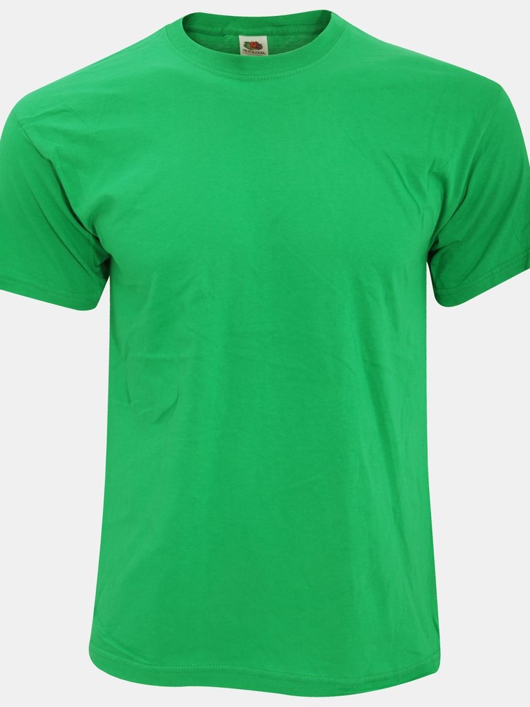 Fruit Of The Loom Mens Screen Stars Original Full Cut Short Sleeve T-Shirt (Kelly Green) - Kelly Green