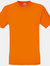 Fruit Of The Loom Mens Screen Stars Original Full Cut Short Sleeve T-Shirt (Orange) - Orange
