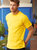 Fruit Of The Loom Mens Screen Stars Original Full Cut Short Sleeve T-Shirt (Yellow)