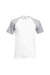 Fruit Of The Loom Mens Short Sleeve Baseball T-Shirt (White/Heather Grey) - White/Heather Grey