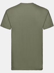 Fruit Of The Loom Mens Super Premium Short Sleeve Crew Neck T-Shirt (Classic Olive)