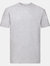 Fruit Of The Loom Mens Super Premium Short Sleeve Crew Neck T-Shirt (Heather Gray) - Heather Gray
