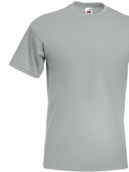 Fruit Of The Loom Mens Super Premium Short Sleeve Crew Neck T-Shirt (Zinc) - Zinc