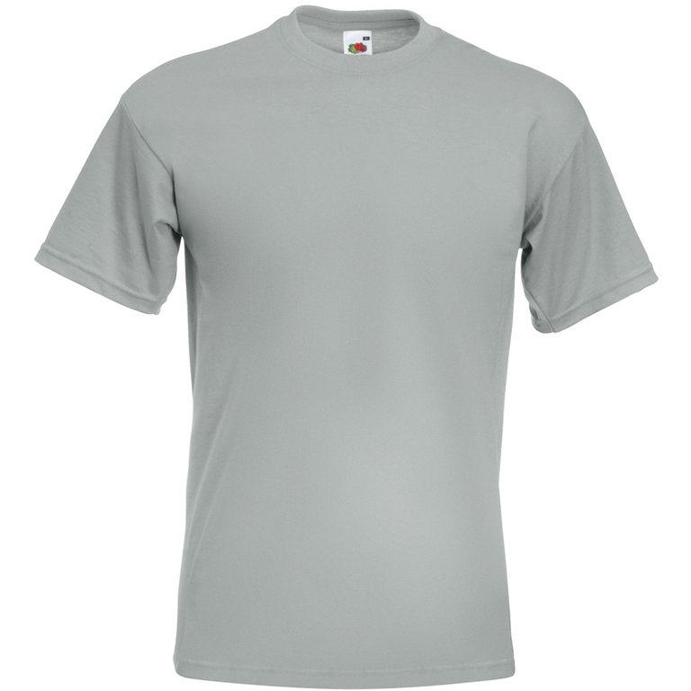Fruit Of The Loom Mens Super Premium Short Sleeve Crew Neck T-Shirt (Zinc) - Zinc