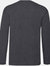 Fruit Of The Loom Mens Valueweight Crew Neck Long Sleeve T-Shirt (Dark Heather)