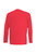 Fruit Of The Loom Mens Valueweight Crew Neck Long Sleeve T-Shirt (Red)