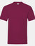 Fruit Of The Loom Mens Valueweight Short Sleeve T-Shirt (Burgundy) - Burgundy
