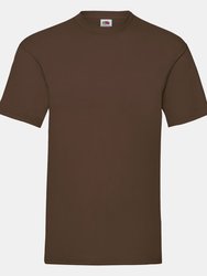Fruit Of The Loom Mens Valueweight Short Sleeve T-Shirt (Chocolate) - Chocolate