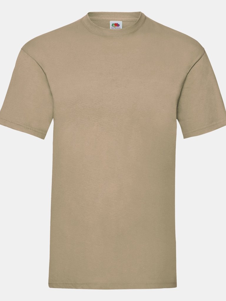 Fruit Of The Loom Mens Valueweight Short Sleeve T-Shirt (Khaki) - Khaki